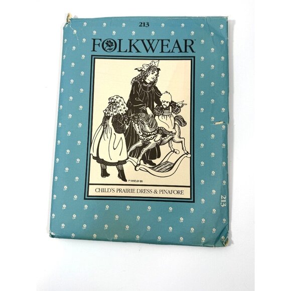 Folkwear Other - Folkwear Childs Prairie Dress & Pinafore Sewing Pattern 213 Sizes 2-10 Unused